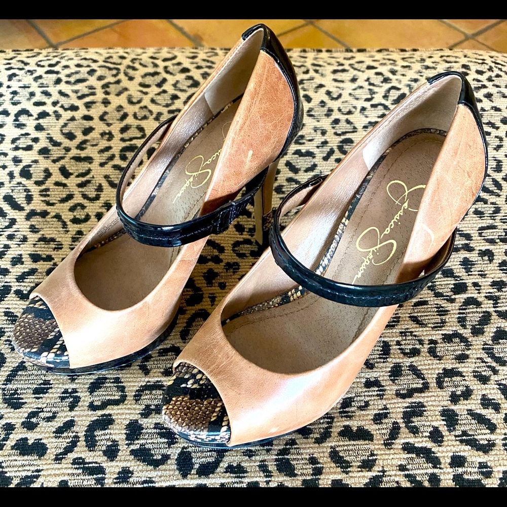Jessica Simpson high heeled shoes